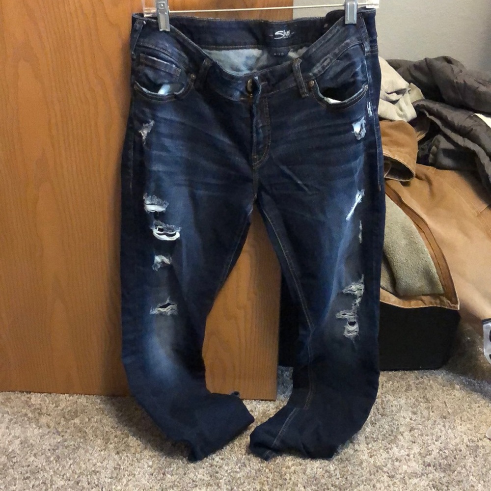 Silver aiko mid skinny jeans